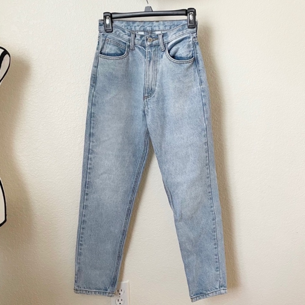 John Galt Medium Wash Straight Leg High Rise Jeans